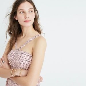 Madewell Silk Convertible Halter Dress